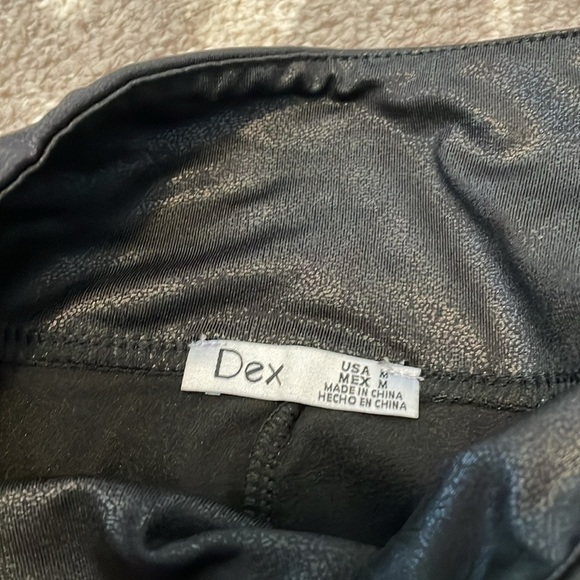 Dex Faux Leather Bike Shorts M - Picture 3 of 4